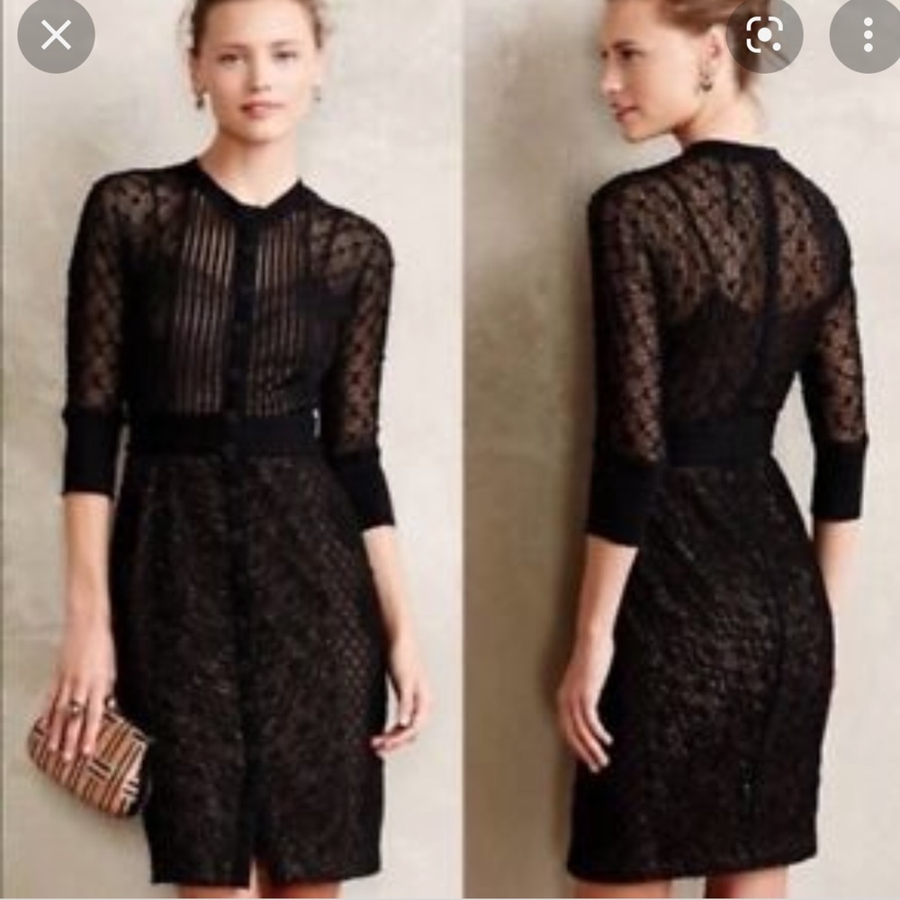 Byron Lars Beguile Black Sheath Dress